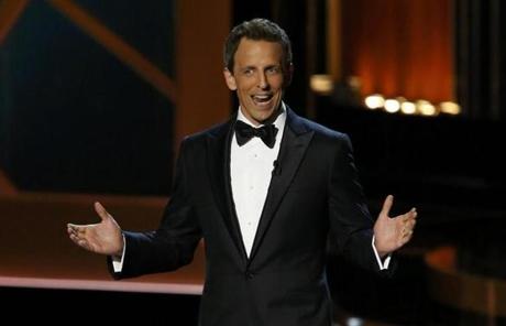 Host Seth Meyers opened the show with plenty of humor.
