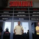 Security guards kept watch at the front doors as the Showboat casino in Atlantic City closed on Sunday.