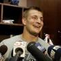 On Monday, Patriots tight end Rob Gronkowski was excited to announce he was ready to play against the Dolphins. (AP Photo/Stephan Savoia, File)