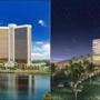 Shown are the proposals for Wynn in Everett and Mohegan in Revere.