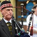 A bagpiper played as those who favor secession demonstrated on Buchanan Street in Glasgow, Scotland on Tuesday.