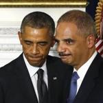 Eric Holder announced his decision in a news conference with President Obama.