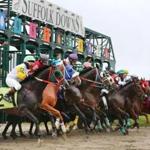 Horses raced out of the gate for the last time at Suffolk Downs Saturday.