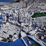 A 3-D version of Greater Boston was created with the $1.5 million computer model being developed by Boston 2024 to show the potential impact of the Olympic Games on the region. 