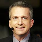 This Jan. 30, 2012, photo provided by ESPN Images shows Bill Simmons on the set of NBA Countdown in New Orleans. ESPN has suspended Simmons for three weeks after he repeatedly called NFL Commissioner Roger Goodell a liar during a profane tirade on a podcast. ESPN announced the suspension Wednesday, Sept. 25, 2014. (AP Photo/ESPN Images, Don Juan Moore)