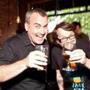 5/29/12 Jamaica Plain, MA -- From left, Dann Paquette, Pretty Things co-founder and brewer and Jim 