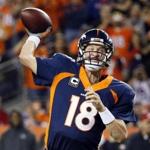 Peyton Manning threw his 509th career touchdown pass to set the all time record Sunday.
