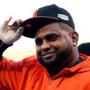 Giants third baseman Pablo Sandoval is hitting .326 this postseason as he chases his third championship ring in five years. (Photo by Elsa/Getty Images)