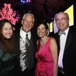 From left: Jennifer Clarke and her husband, comedian Lenny Clarke, of Chilmark and Lori Slavin and her husband, Dr. Peter Slavin, president of Mass. General Hospital, of Newton.