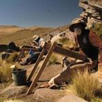 Researchers screened for artifacts in the Peruvian Andes.