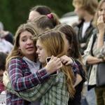 Families and friends were reunited at a church Friday after the deadly shooting at Marysville-Pilchuck High School. 