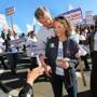 Republican gubernatorial candidate Charlie Baker campaigned with his wife, Lauren, in East Boston earlier this month.