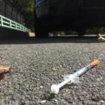 This used hypodermic syringe was spotted on New Bridge Street in Hingham and reported to police.