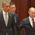 President Barack Obama and Russian President Vladimir Putin  arrive at the Asia-Pacific Economic Cooperation Summit. 