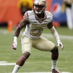 Florida State defensive back P.J. Williams was involved in a car accident Oct. 5 while driving with a suspended license, and he left the scene of the accident before later returning. (AP Photo/Mike Groll)