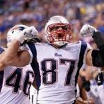 Rob Gronkowski had four receptions for 71 yards and a touchdown vs. the Colts.