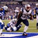 Jonas Gray was a force inside the red zone against the Colts   Joe Robbins/Getty
