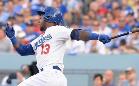 The Dodgers considered Hanley Ramirez a defensive liability, but his hitting ability is not in question. Credit: Jayne Kamin-Oncea-USA TODAY Sports
