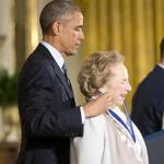 President Barack Obama awarded Ethel Kennedy the Presidential Medal of Freedom.