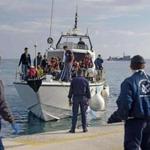 The mostly Syrian migrants arrived by coast guard shuttle in the Cretan port of Ierapetra on Thursday. The freighter that smuggled them to Europe had broken down and been drifting for two days in the Aegean Sea.