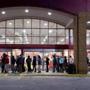 Shoppers waited in line to get their holiday shopping season going at the annual Black Friday sales event at the Sports Authority store in Greenfield, Wisconsin.