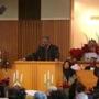 The Rev. Jeffrey L. Brown spoke at Twelfth Baptist Church in Roxbury Sunday.