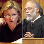 Superior Court Judge Christine McEvoy (left) is retiring with $36,648 in unused sick and vacation time; Judge Charles Johnson is retiring with $40,200 in unused sick and vacation time; and District Court Judge Patricia Curtin is retiring with $9,515 in unused sick and vacation time.

