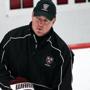 Coach Ted Donato has the Harvard hockey team ranked fifth in the country at the end of the first semester. (File/2012/Jim Davis/Globe Staff)
