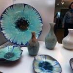 Pottery by Bob Kulchuk and paintings by Laurie Miller are on sale at Gallery 529 in Littleton. 