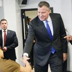 New York City Mayor Bill de Blasio met with youth offenders at Second Chance Housing on Rikers Island on Wednesday.
