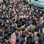 North Korean leader Kim Jong-Un (C) visited the Kim Jong-Suk Pyongyang.