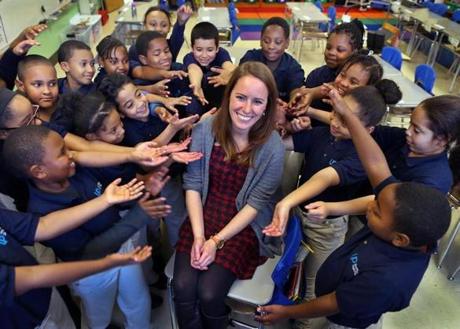 Nicole Bollerman?s teaching and generosity gave her third grade class at UP Academy Dorchester many reasons to smile. 
