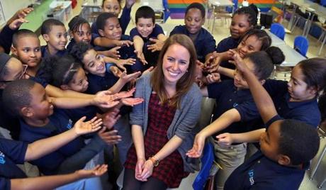 Nicole Bollerman?s teaching and generosity gave her third grade class at UP Academy Dorchester many reasons to smile. 
