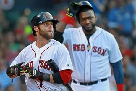 Through offseason shuffling, Dustin Pedroia and David Ortiz will remain in the regular spots in the lineup.
