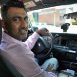 Boston, MA 073114 Cambridge cab driver, Parmjit Singh (cq), Thursday, July 31 2014. (Wendy Maeda/Globe Staff) section: Business slug: 30uberexpenses reporter: Jack Newsham