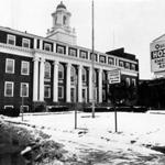 2/26/1981 Exterior view of Quincy City Hospital. Globe file photo Joe Runci.