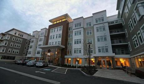 The Vox apartment complex at 223 Concord Turnpike is among those recently built in West Cambridge. With more land available than in other sections of the city, West Cambridge has drawn immense interest from major real estate investor.
