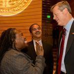 Chrystal Kornegay (left), the president and CEO of Urban Edge, currently serves as co-chair of the advisory committee on community issues for Charlie Baker?s transition team. 