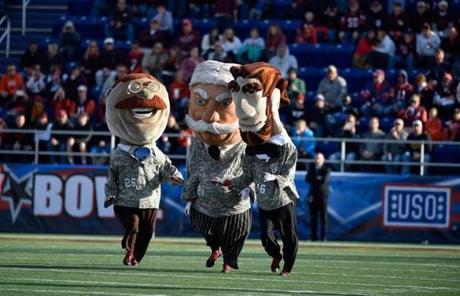 Halftime frivolity at this year?s Military Bowl in Annapolis, Md.
