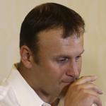 Former Miami Dolphins fullback Rob Konrad and his wife Tammy spoke with the media Monday to discuss his ordeal of swimming 9 miles to shore after he fell off his boat while fishing last week off the South Florida coast. (AP Photo/Lynne Sladky)