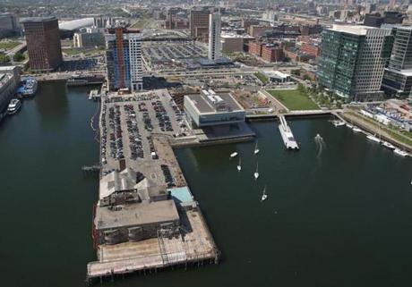 The site of Anthony's Pier 4 in Boston. 
