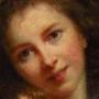 Painter Louise Élisabeth Vigée Le Brun smiles in her ?Self-Portrait with Daughter,? 1784. 