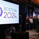 US Olympic Committee president Lawrence F. Probst III, talked about the selection of Boston as an applicant to host the Games at a news conference in Boston on Jan. 9.