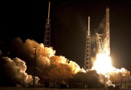 The Falcon 9 SpaceX rocket lifted off from Cape Canaveral, Fla., Jan. 10 on a resupply mission to the International Space Station.
