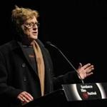 Robert Redford, founder of the Sundance Institute, addressed the audience at the premiere of the documentary 