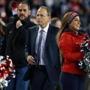 Among the hoopla, Jonathan Kraft remained focused on the task at hand while strolling the sidelines at the AFC Championship game.