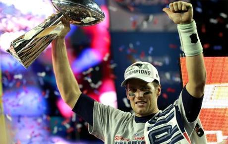 Tom Brady celebrated the Patriots? first Super Bowl win in a decade.

