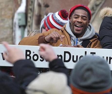 Malcolm Butler, who made the goal-line interception that saved the Super Bowl, soaked up the adulation of the crowd Wednesday atop a duck boat. 

