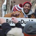 Malcolm Butler, who made the goal-line interception that saved the Super Bowl, soaked up the adulation of the crowd Wednesday atop a duck boat. 