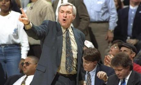 Dean Smith coached the Tar Heels from 1961-97.
